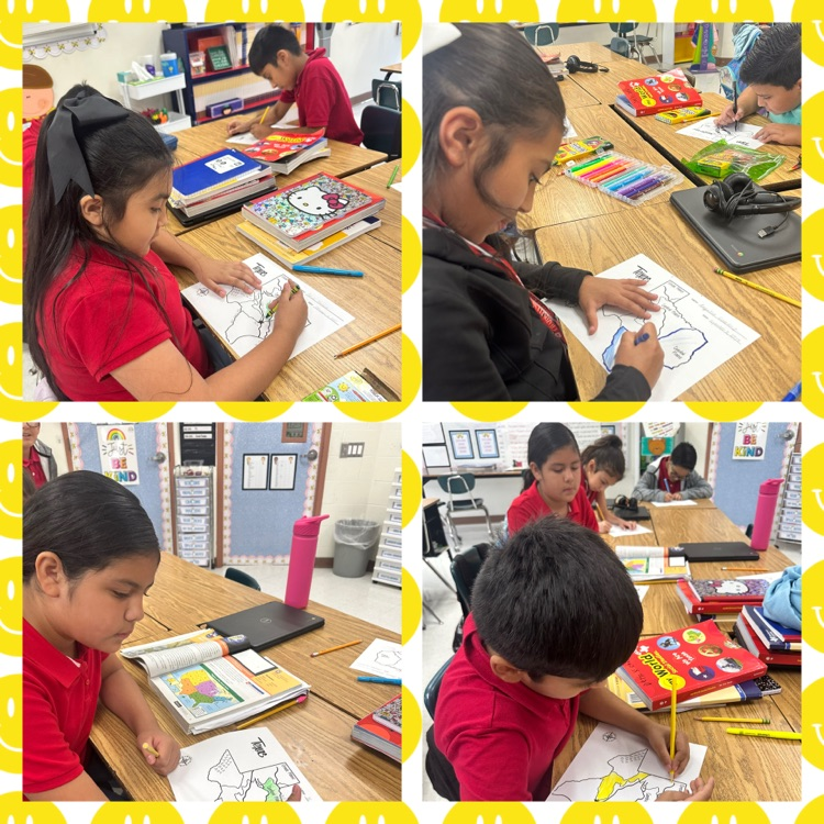 students working on social studies activity 