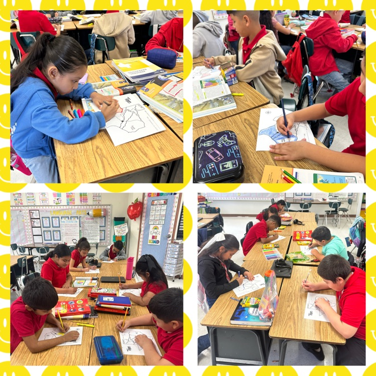 students working on social studies activity 