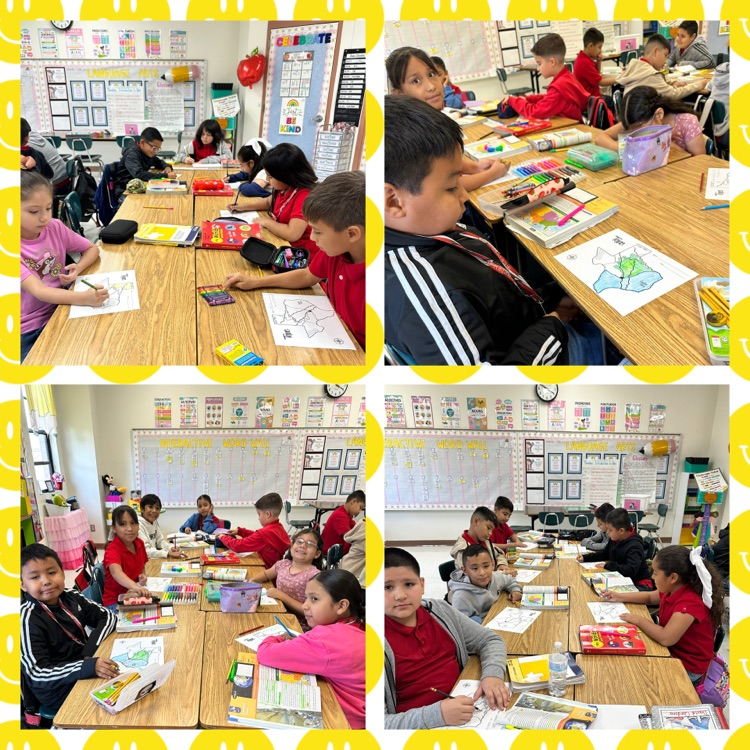 students working on social studies activity 
