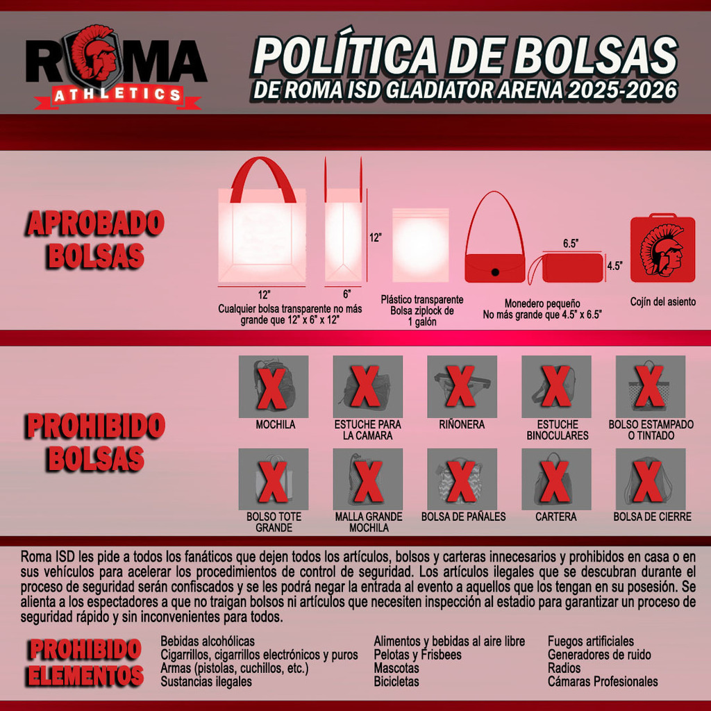 Stadium Bag Policy