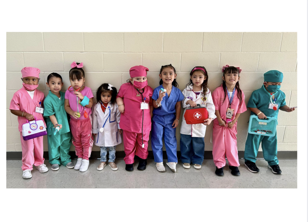 Career Day dress up by students