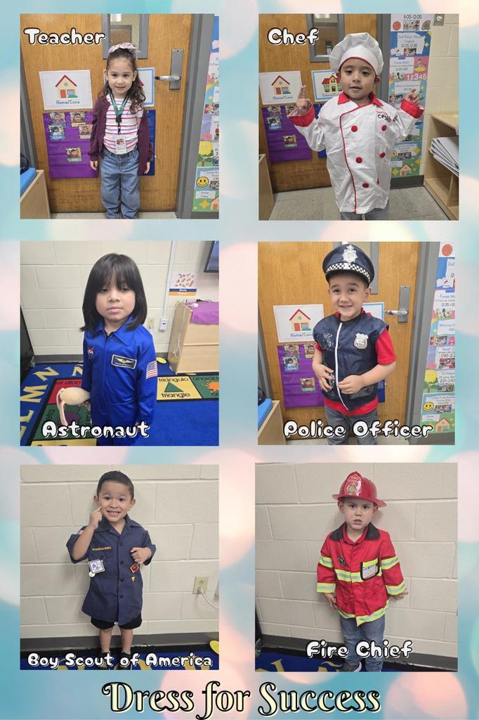 Career Day dress up by students