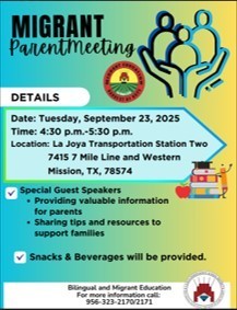 Migrant Parent Meeting