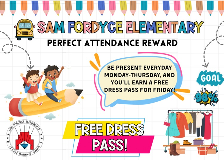 Show up Monday-Thursday, earn free dress in Friday! 