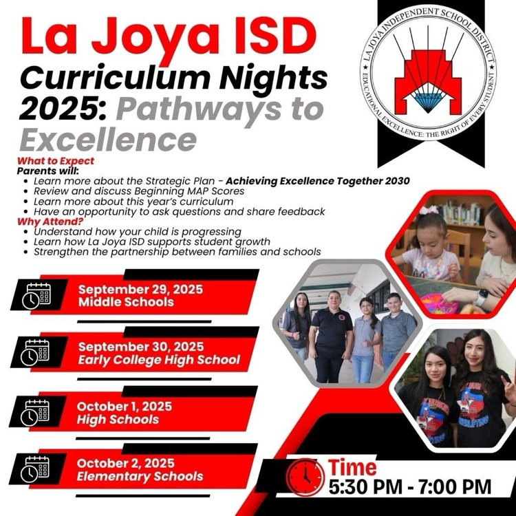 🌟 Mark your calendars! Elementary Curriculum Night 🗓️ Oct. 2nd | ⏰ 5:30–7:00 PM An evening to connect, learn, and partner for your child’s success. We can’t wait to see you! 📚❤️ #PathwaysToExcellence