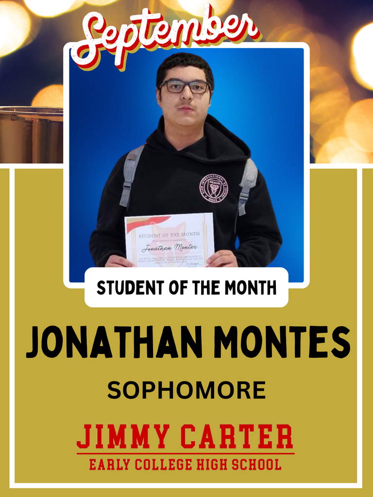 Image of september student of the month.