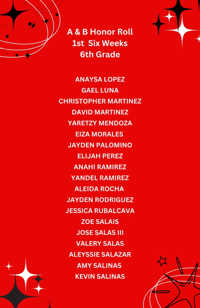 Honor Roll Student List