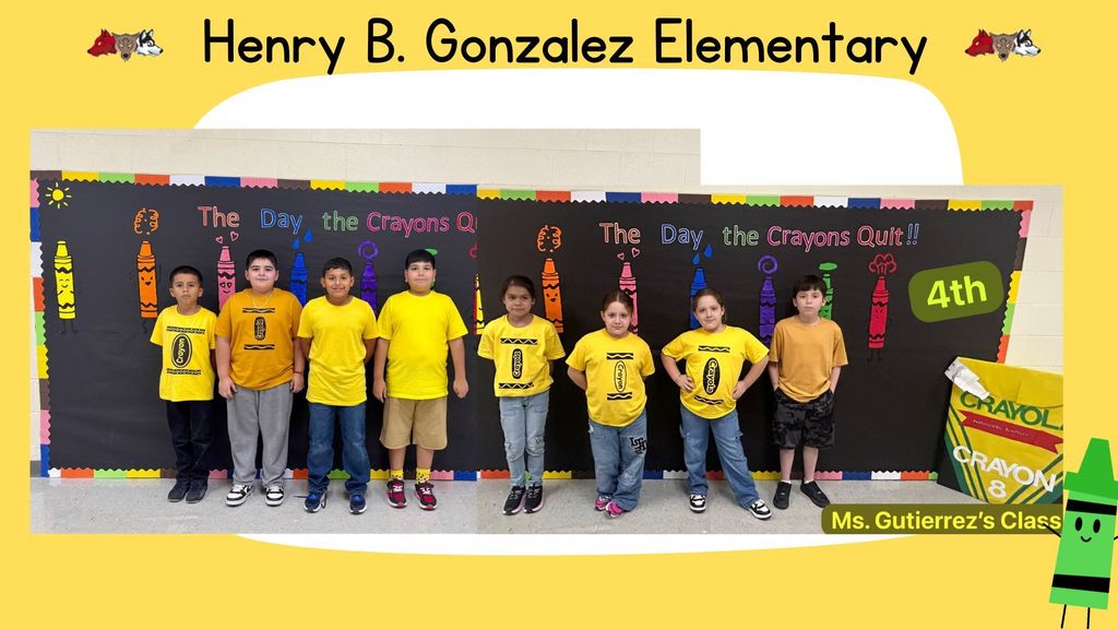 The day the crayons quit celebration group pictures