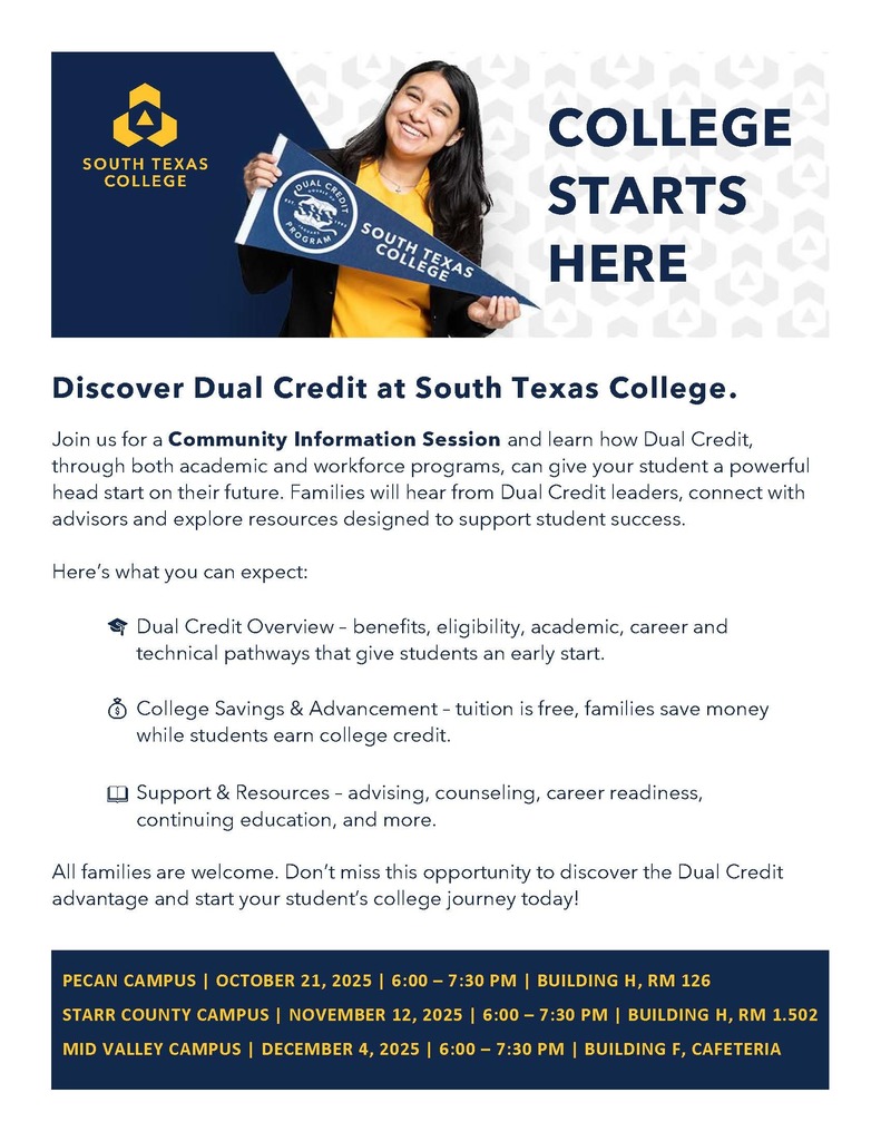 Discover Dual Credit Community Information Sessions