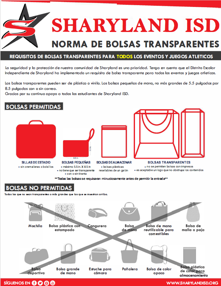 Clear Bag Policy Spanish