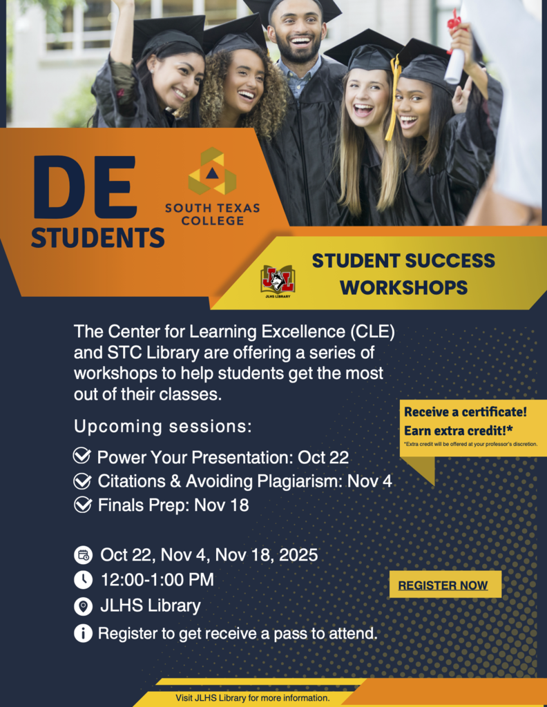 DE Library Workshop Flyer