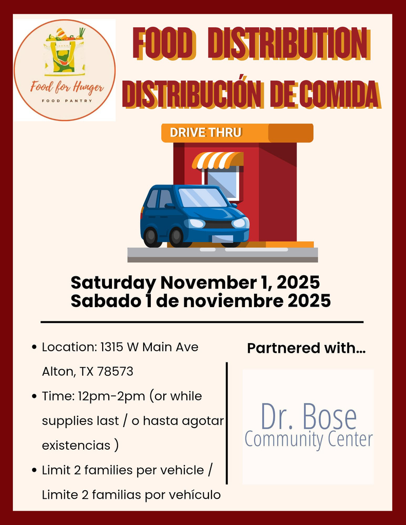 Food Distribution Saturday November 1st