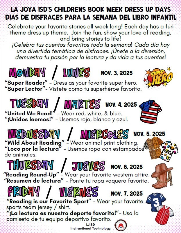 LJISD Children's Book Dress Up Week