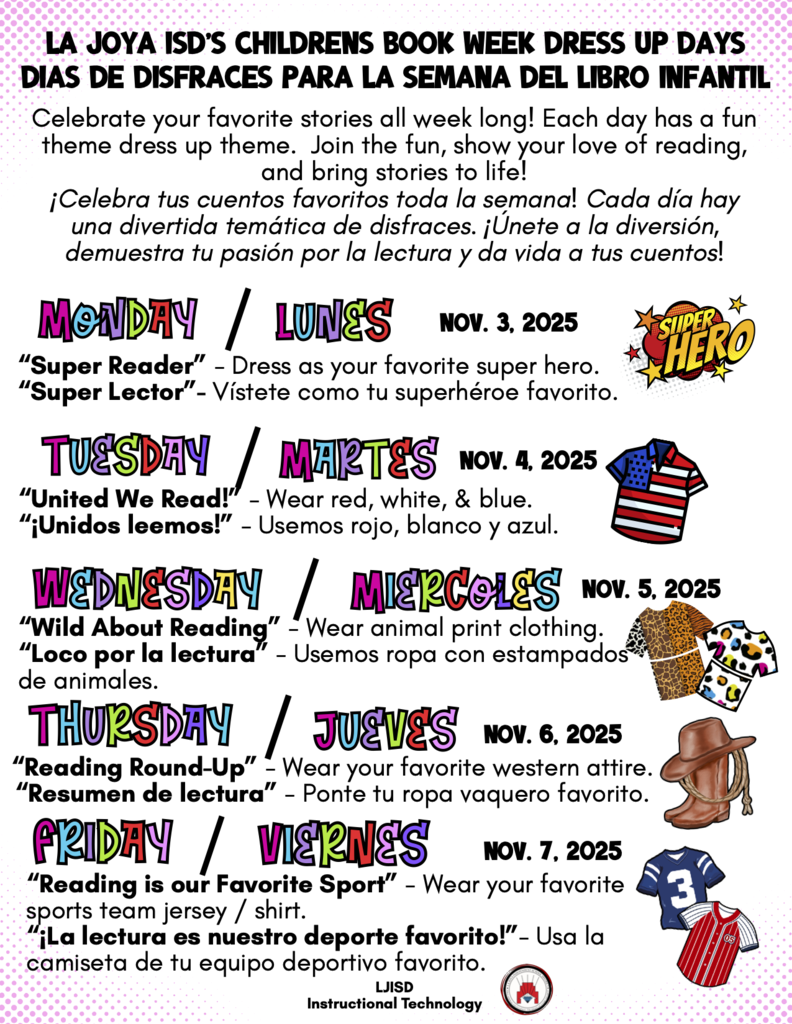 LJISD Children's Book Week-Dress Up Week