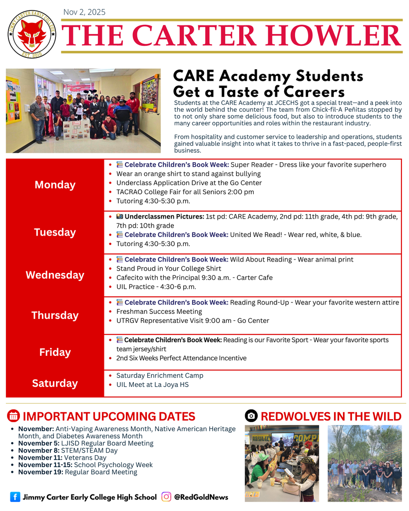 Carter Howler Newsletter