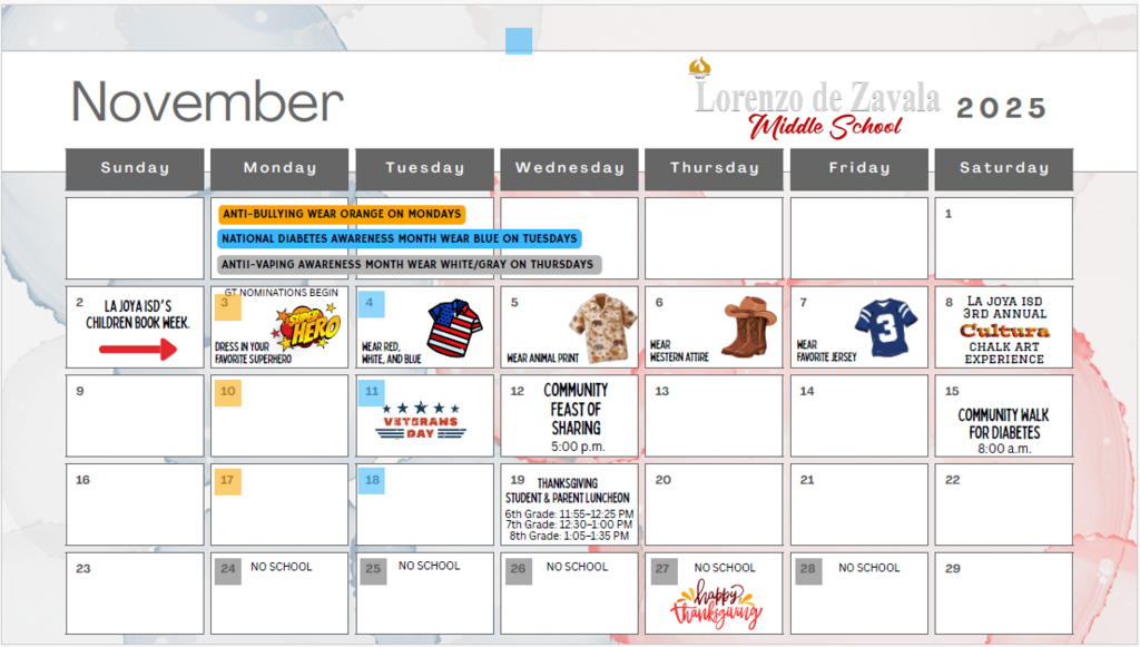 November Calendar