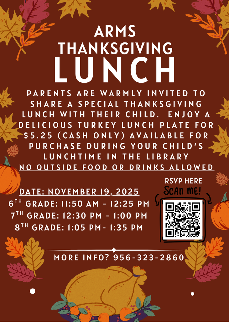 ARMS Thanksgiving Flyer