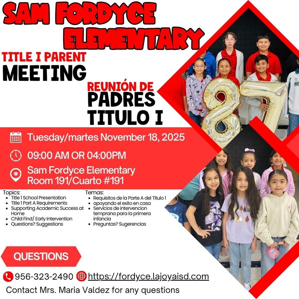 Title 1 Parent Meeting