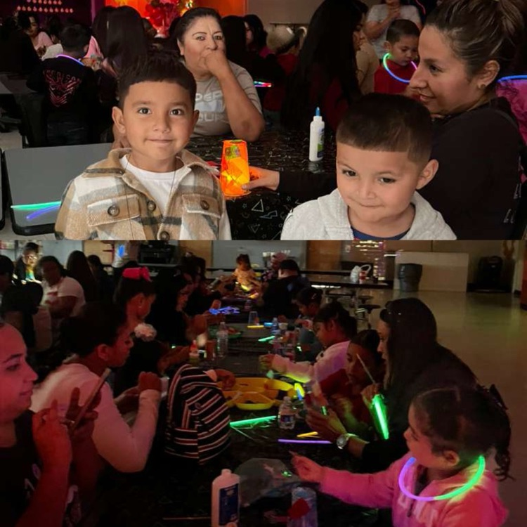 kids making lanterns 