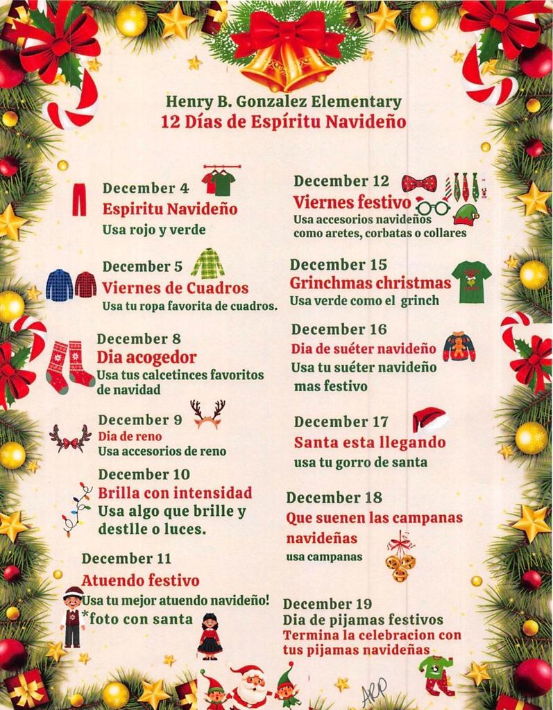 12 day christmas flyer