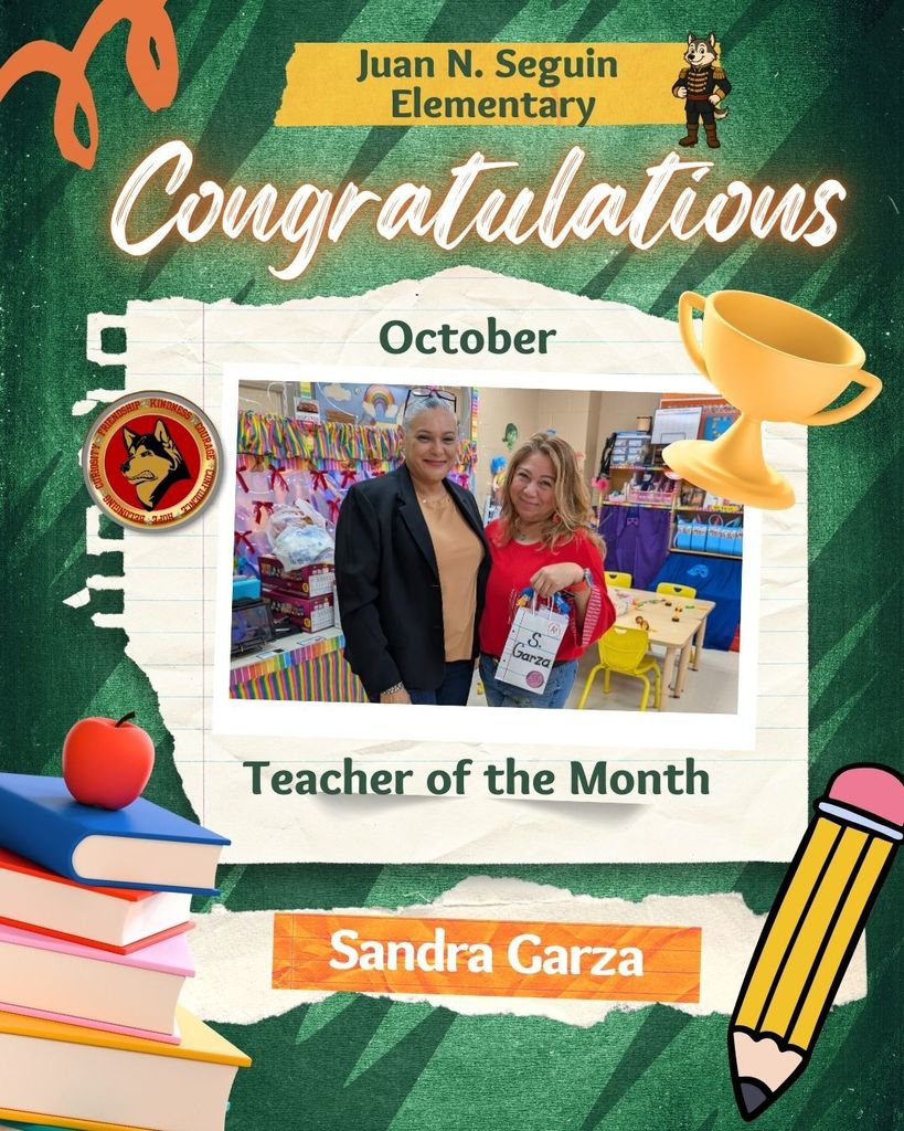 Green and Gold Illustrated Student of the Month Instagram Post (1)