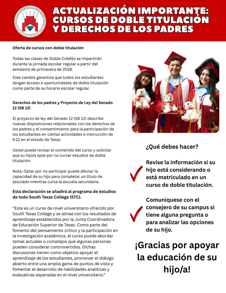 Dual Enrollment STC and LJHS