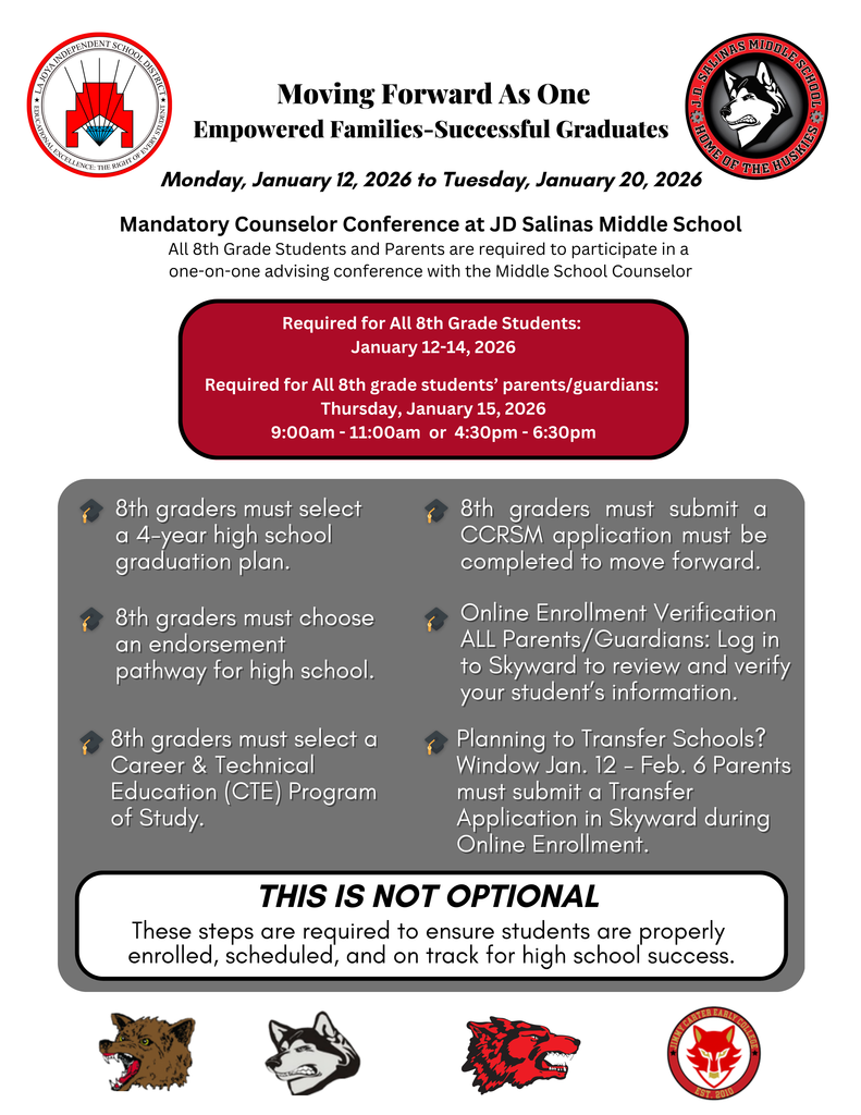 8th grade meeting EN