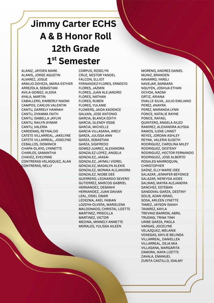 Honor Roll Lists