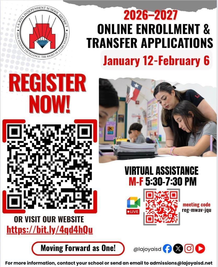 student registration flyer