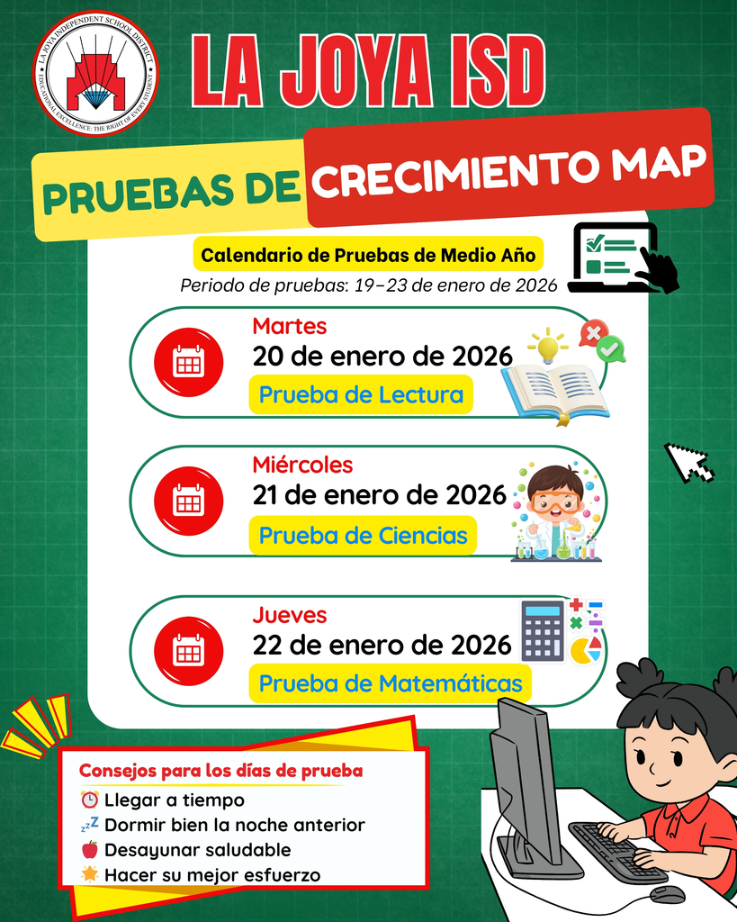 NWEA MAP TESTING DATES SPANISH 