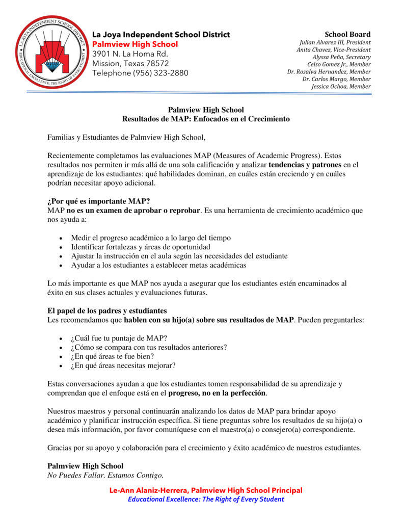 Resultados de MAP - Enfocados en el Crecimiento