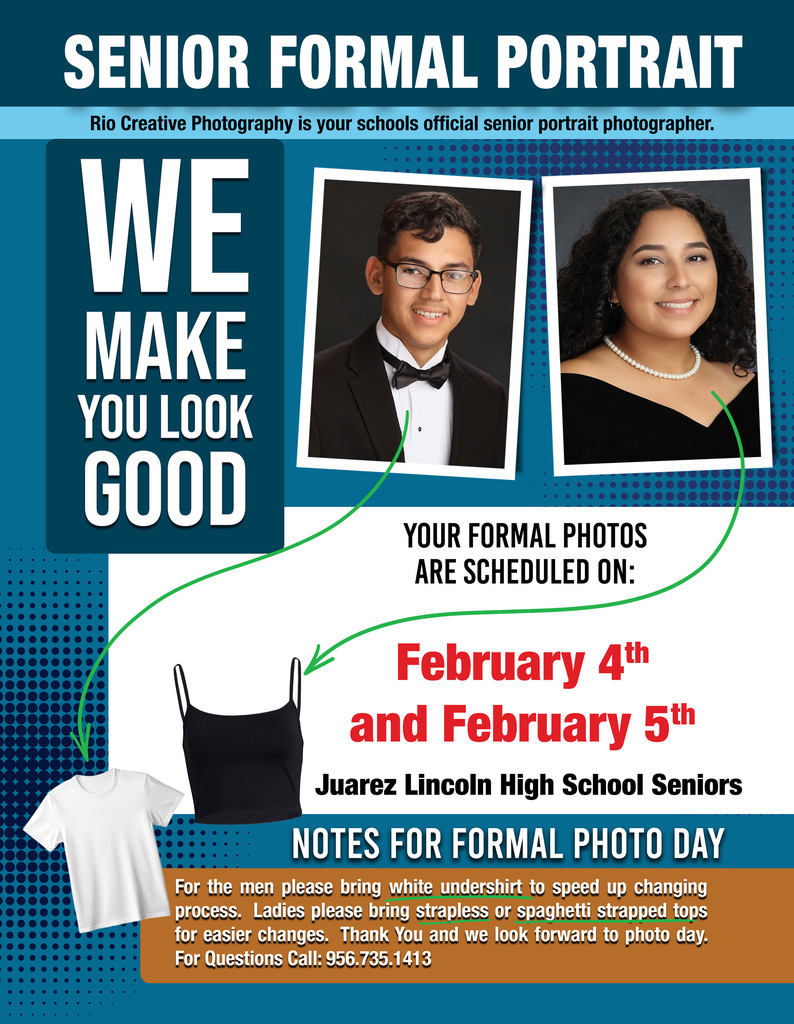 Senior Formal Portrait flyer