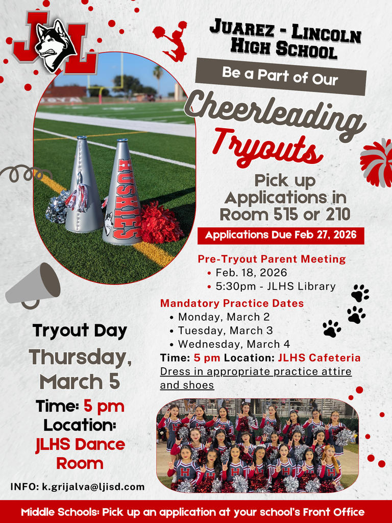 Cheerleading try-out flyer