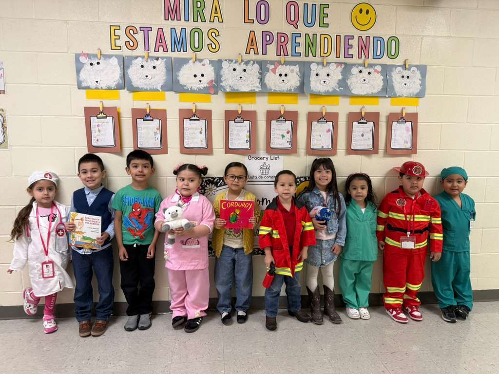 Love your library week celebration. Students dressed up as leaders with their future dream careers