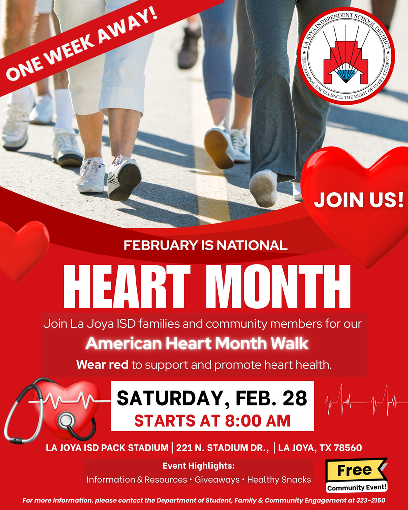  HEART WALK 1 week away