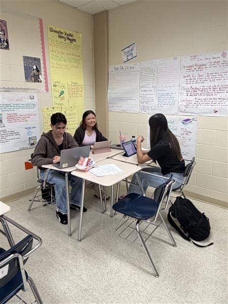 Student attending camp. 