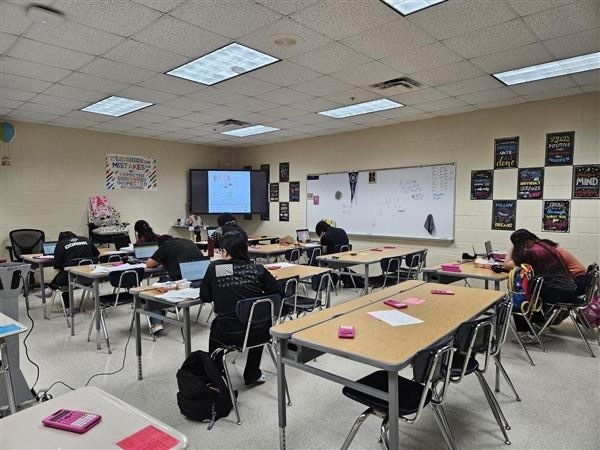 Student attending camp. 