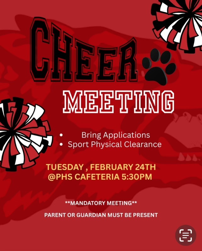 Cheer Meeting Tuesday