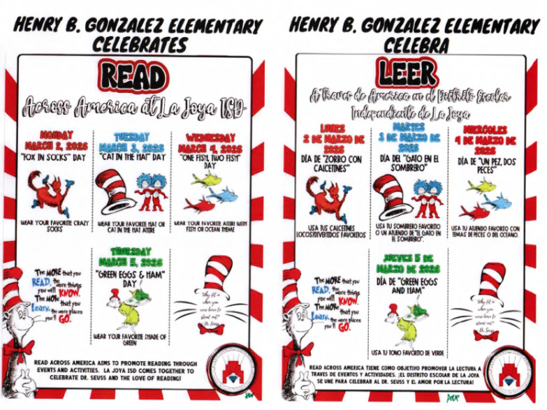 read across america celebration flyer