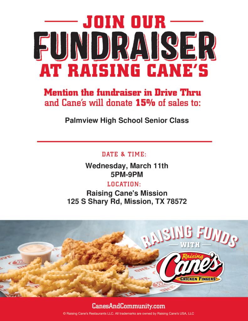 Join Our Fundraiser at Raising Cane's