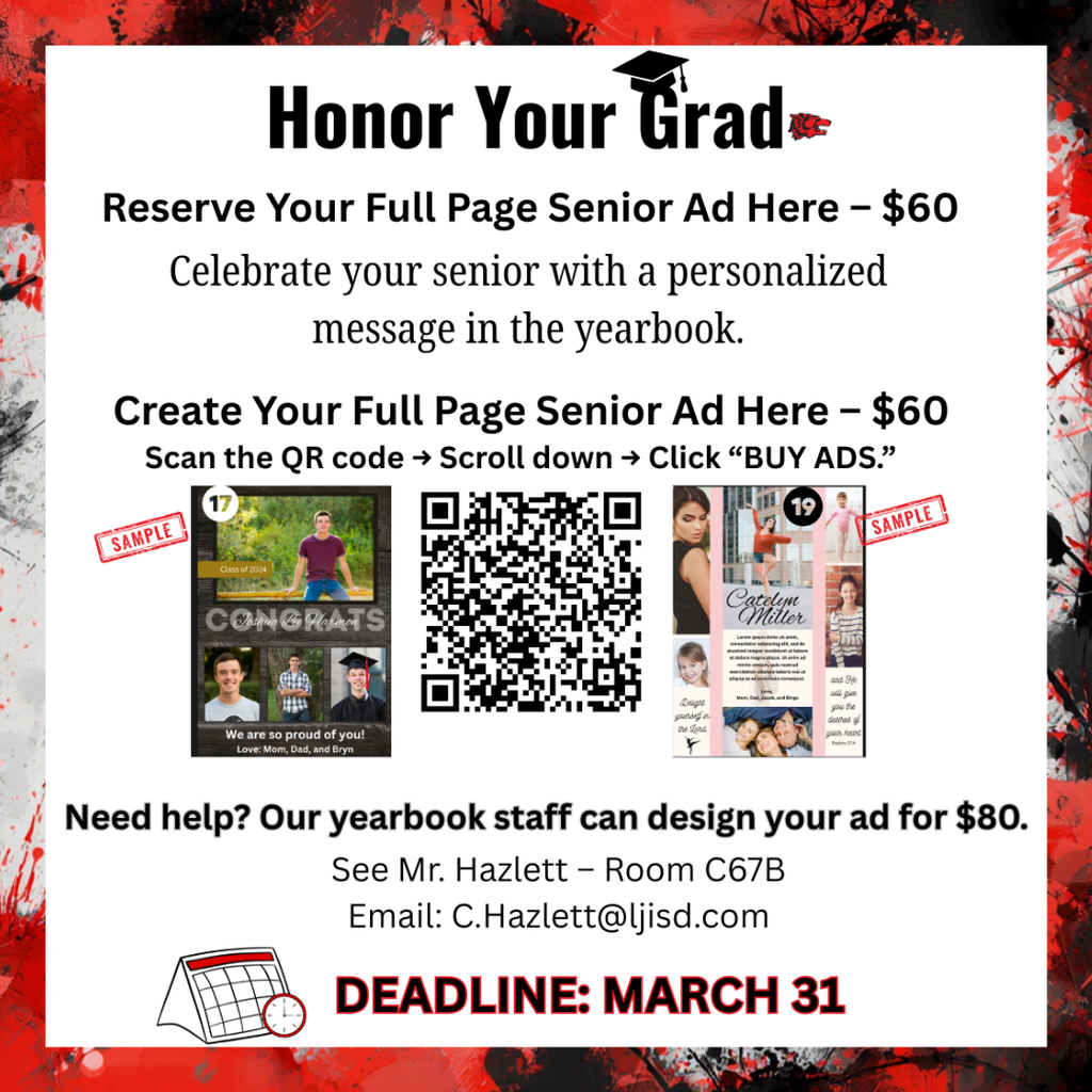 Reserve Your Full Page Senior Ad Here