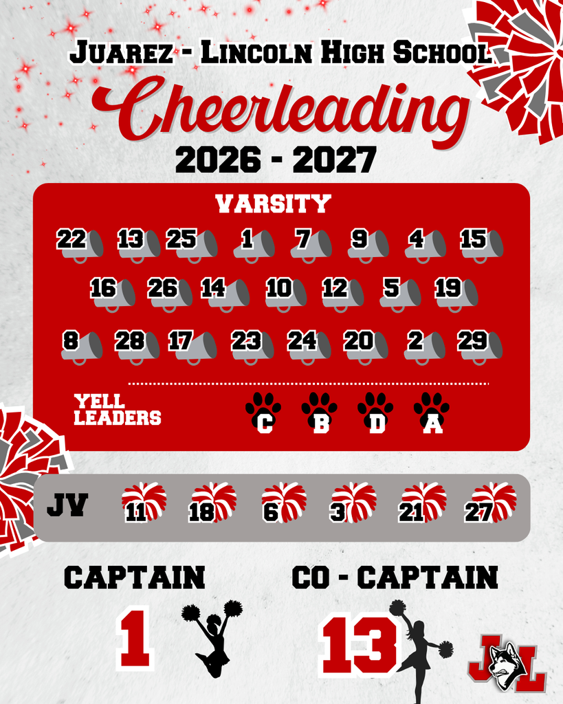 JUAREZ LINCOLN HIGH SCHOOL Cheerleading 2026 - 2027