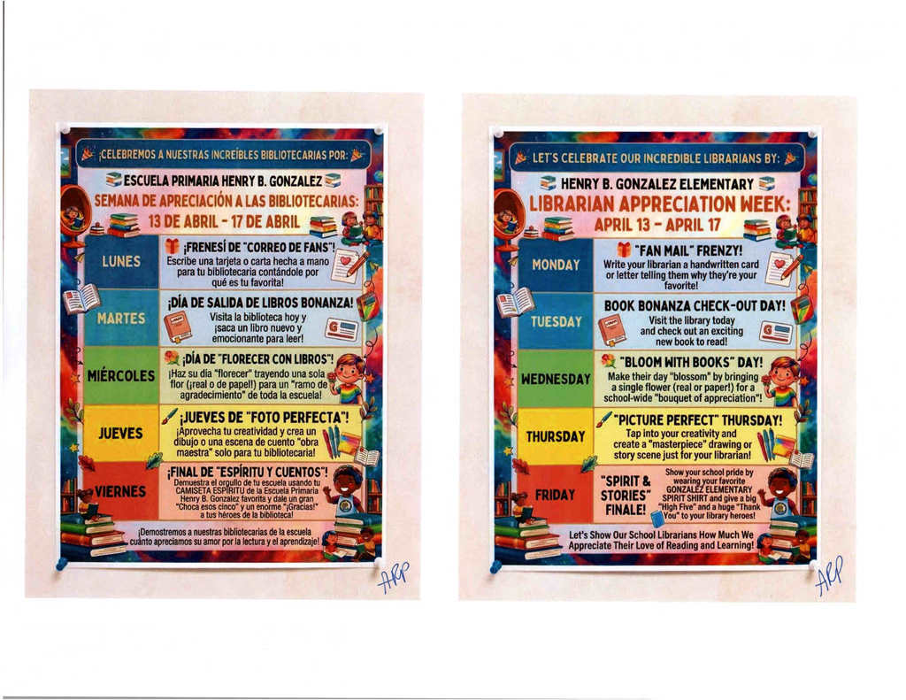 Librarian Week Apreciation Flyer