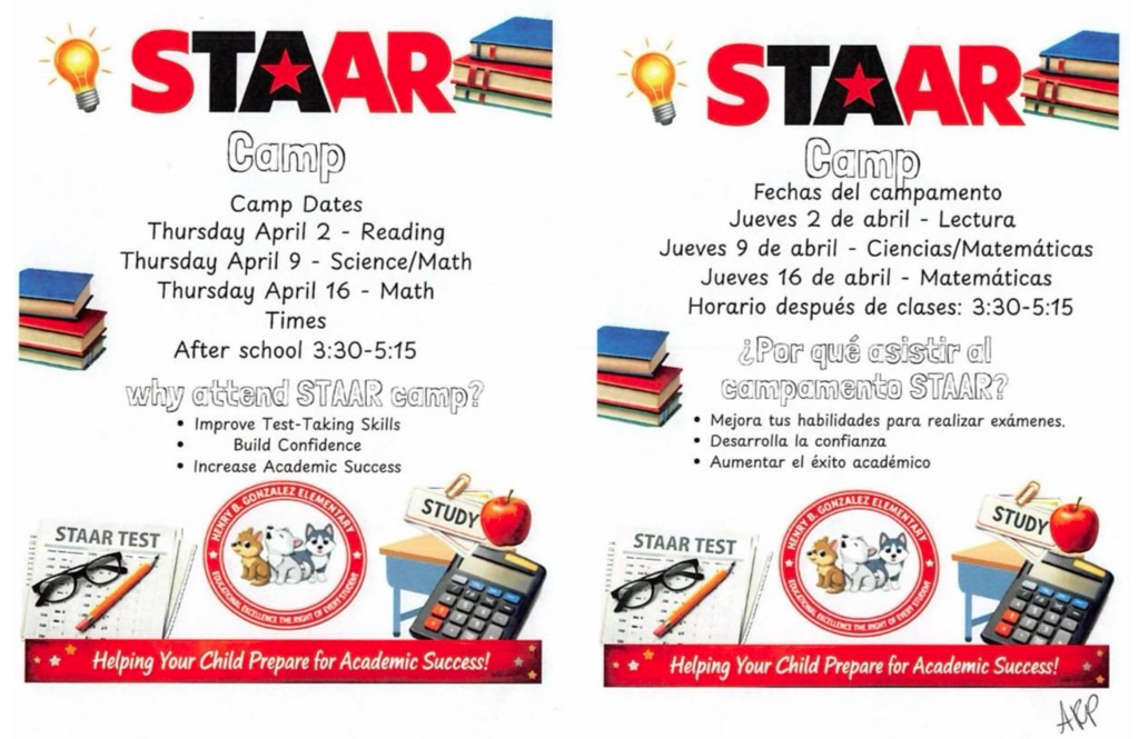 STAAR camp flyer