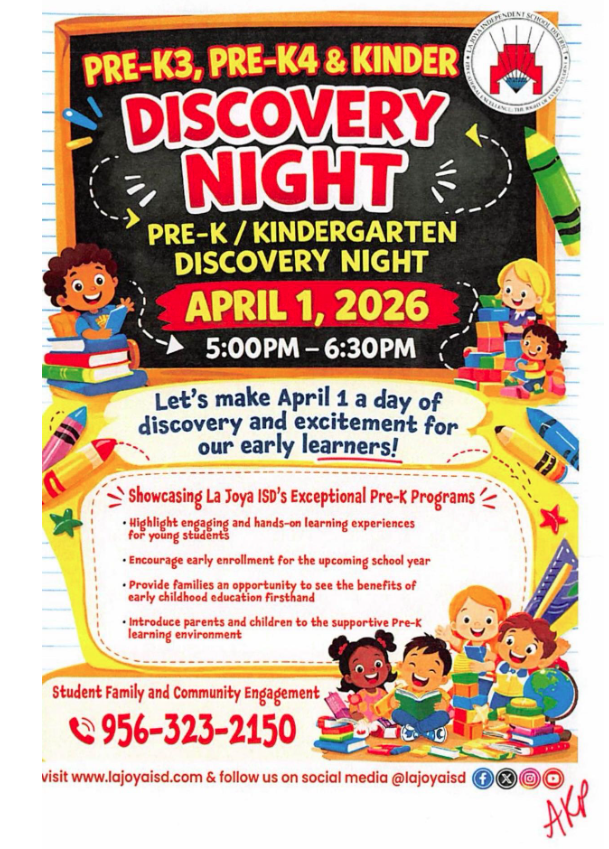 Discovery Night for PK and kinder flyer