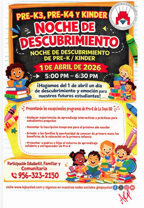 Discovery Night for PK and kinder flyer