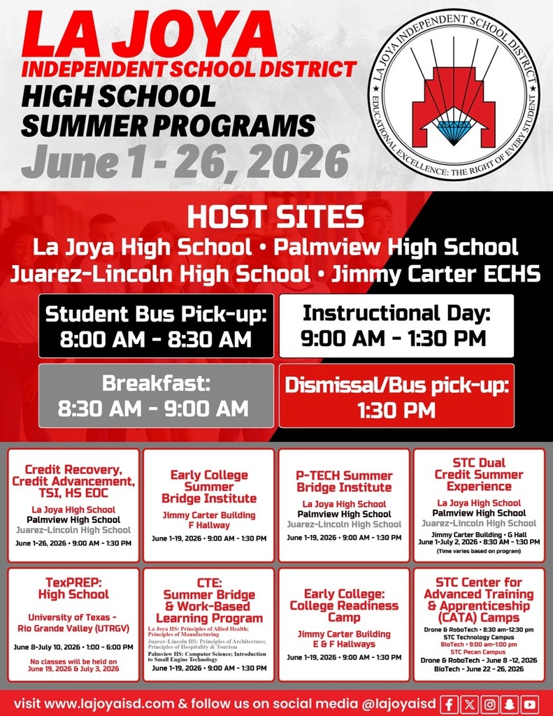 High School Summer Info