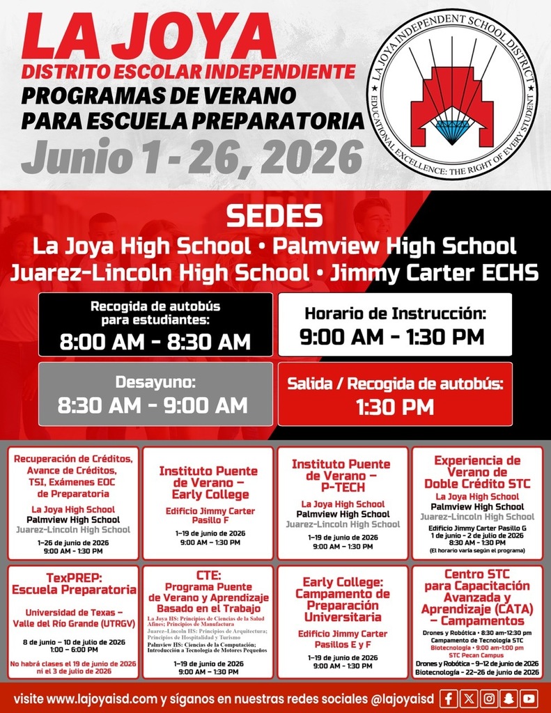 High School Summer Info