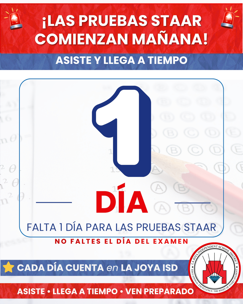 as pruebas STAAR comienzan MAÑANA