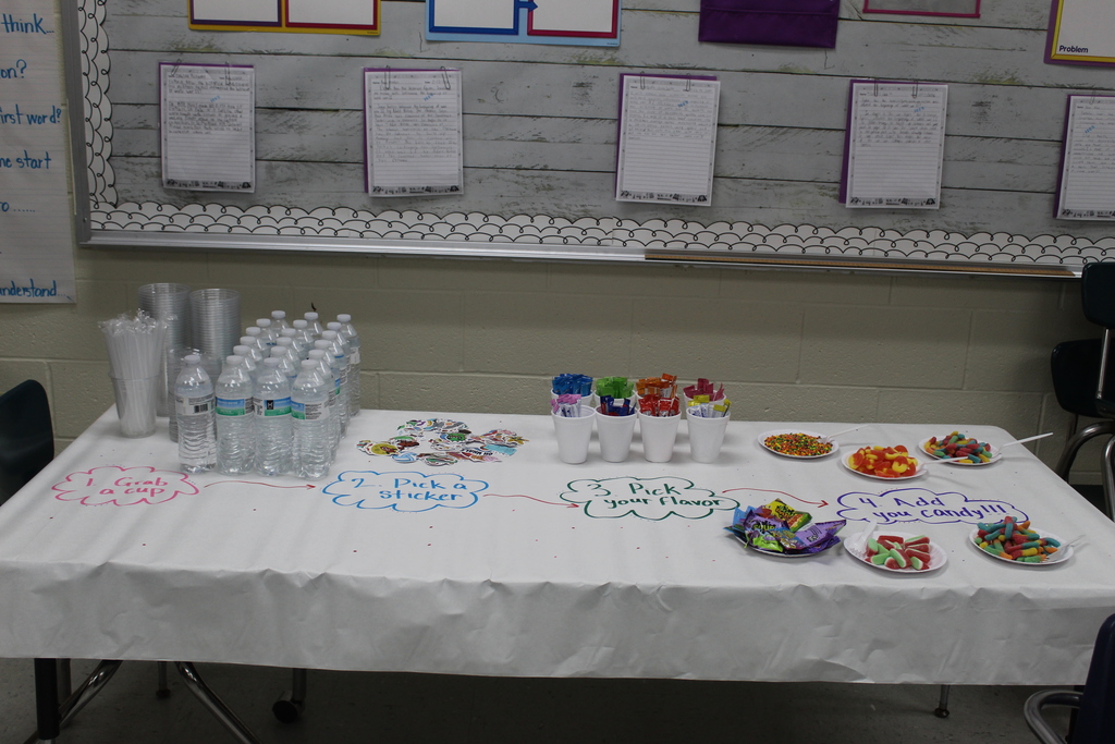 Hydration activity to get students pump up for the STAAR